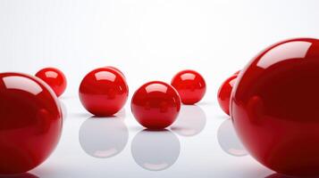 background 3d red ball photo