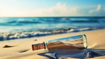 bech cork message in a bottle photo