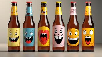 label beer bottle mock photo