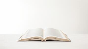 reading books with white background photo