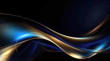 abstract blue gold graphics photo