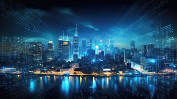 visualization big data background photo