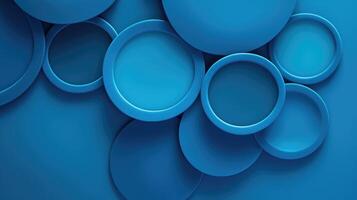 dimension blue background with circles photo