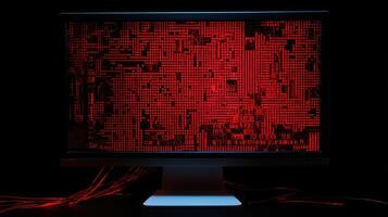 display red pixels photo