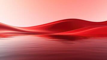 soft red wavy abstract photo