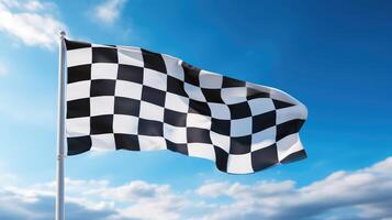 competition black and white checkered photo