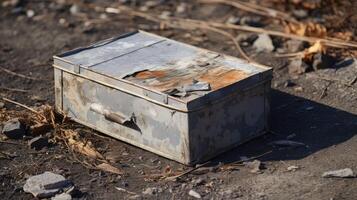 weathered distress box photo