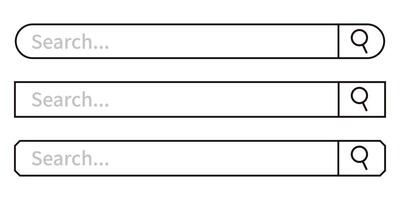 Simple search button for browser vector