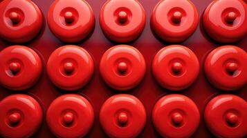 contrast 3d red button photo