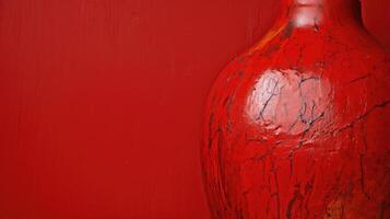 vase red paint texture photo