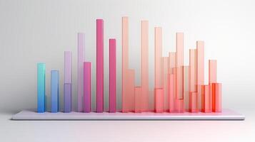 visual data bar chart photo
