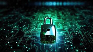 authentication data security background photo