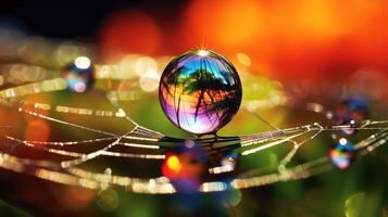 sunlight droplet of water photo