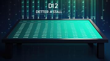 rows data table template photo