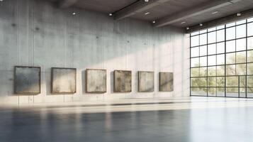 backdrop empty gallery wall photo