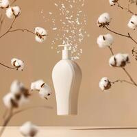 Cotton-Inspired Aromatherapy Skincare Product photo