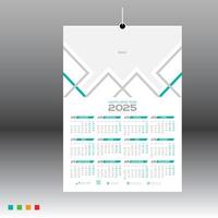 wall calendar design layout vector