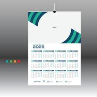 wall calendar design for any kind of use vector
