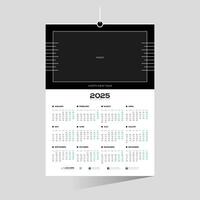 2025 calendar design vector