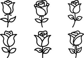 Abstract Floral Silhouette Vectors