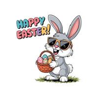 Spring-Themed Easter Artwork vector