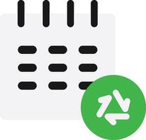 Calendar Schedule Date Waste vector