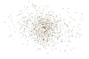 Gold Glitter Texture On white Background vector