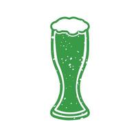 St. Patricks Day beer mug Clipart Design vector