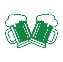PrintSt. Patricks Day Green mug Clipart Design vector