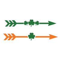 St. Patricks Day arrow Clipart Design vector