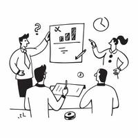 2D icon as CFO leading a financial review meeting concept as A icon illustration of a CFO leading a financial review meeting with financial reports and charts emphasizing leade Dynamics vector