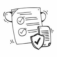 2D icon as Cybersecurity policy icon with a document and shield concept as icon illustration of a cybersecurity policy icon with a document and shield highlighting the role of Dynamics vector