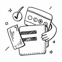 2D icon as Secure payment icon with a credit card and lock concept as icon illustration of a secure payment icon with a credit card and lock highlighting the importance of prot Dynamics vector