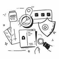 2D icon as Shield and lock icon representing data protection concept as icon illustration of a shield and lock icon symbolizing data protection emphasizing the importance of se Dynamics vector