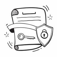 2D icon as Security token icon with a key and shield concept as icon illustration of a security token icon with a key and shield emphasizing the role of security tokens in prov Dynamics vector