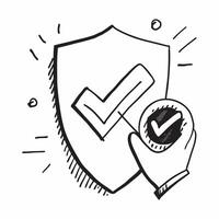 2D icon as Shield with a checkmark symbolizing verified security concept as icon illustration of a shield with a checkmark symbolizing verified security indicating a systems co Dynamics vector