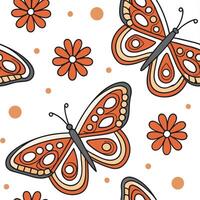 70s inspired seamless pattern with psychedelic shapes and vibrant color schemes for creative projects concept as Psychedelic 70s pattern featuring vibrant shapes and color schemes Dynamics vector