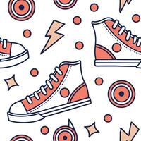 60s mod seamless pattern with bold graphics and vibrant colors for trendy designs concept as Trendy 60s mod pattern featuring bold graphics and vibrant colors ideal for fashionable Dynamics vector