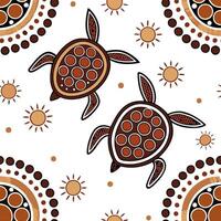 Aboriginal patterns and dot art seamless tile pattern with earthy tones and traditional designs for cultural decor concept as Earthy toned dot art and traditional Aboriginal patter Dynamics vector
