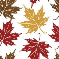 Abstract autumn leaves seamless pattern with geometric leaf shapes and earthy tones for modern fall designs concept as Modern autumn leaves pattern with geometric shapes and earthy Dynamics Set 2 vector