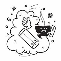 Activist with smoke free event concept as An activists profile blended with a smoke free event symbolizing community efforts in promoting a smoke free life Perfect for advocacy an Dynamics vector