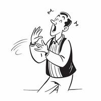 Actor rehearsing for a theatrical performance concept as An actor intensely rehearses for a theatrical performance illustrating passion and dedication Perfect for arts and enterta Dynamics vector