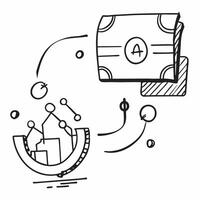 AI algorithm and dollar sign concept as An AI algorithm icon paired with a dollar sign symbolizing the integration of artificial intelligence in financial transactions ideal for is Dynamics vector