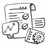 AI algorithm and quality assurance report concept as An AI algorithm icon paired with a quality assurance report symbolizing the use of AI in generating QA reports ideal for isolat Dynamics vector