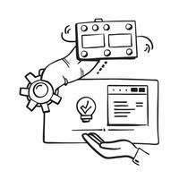 AI assistant and factory machine concept as An AI assistant icon paired with a factory machine representing the use of AI in enhancing factory operations perfect for isolated vecto Dynamics vector