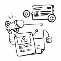 AI assistant and social media icon concept as An AI assistant icon paired with a social media icon representing the use of AI in social media marketing perfect for isolated icon Dynamics vector
