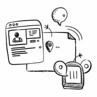 AI chatbot and travel booking concept as An AI chatbot icon paired with a travel booking icon representing the role of AI in automating and managing travel bookings ideal for isola Dynamics vector