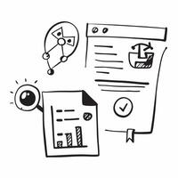 AI data analysis and marketing plan concept as An AI data analysis icon paired with a marketing plan symbolizing the role of AI in developing effective marketing strategies ideal f Dynamics vector