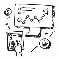 AI driven insights and competitive analysis concept as An AI driven insights icon paired with a competitive analysis icon representing the role of AI in providing competitive marke Dynamics vector