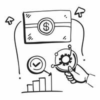 AI predictive analytics and currency exchange concept as An AI predictive analytics icon paired with a currency exchange representing the forecasting capabilities of AI in global f Dynamics vector
